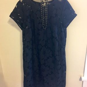 LOFT Navy blue cocktail dress